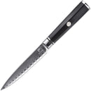 PAUL BROWN Chef Knife Premium Hammered Japanese high carbon Steel with Wooden Handle with Ultra Sharp corrosion-resistant Edge (Knight, 5")