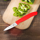 PAUL BROWN Classic 3 Inch X50CrMov15 Paring Knife with Soft Touch Red Handle