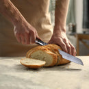 PAUL BROWN Serrated Bread Knife length 8 Inch 67 Layers Damascus Steel withe Ergonomic Wooden Handle (Premium)