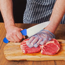 PAUL BROWN Classic 6 Inch X50CrMov15 Chef Knife with Soft Touch Blue Handle