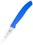 PAUL BROWN Classic 3 Inch X50CrMov15 Paring Knife with Soft Touch Blue Handle