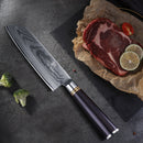 7 Inch Chef Knife Ebony Wood Handle 67 Layers VG10 Damascus Steel Kitchen Santoku Knife