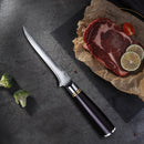 6 inch Ebony Wood Handle Boning Knife 67 Layers VG10 Damascus Steel Chef Kitchen Knife