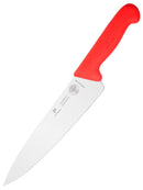 PAUL BROWN Classic 10 Inch X50CrMov15 Chef Knife with Soft Touch Red Handle