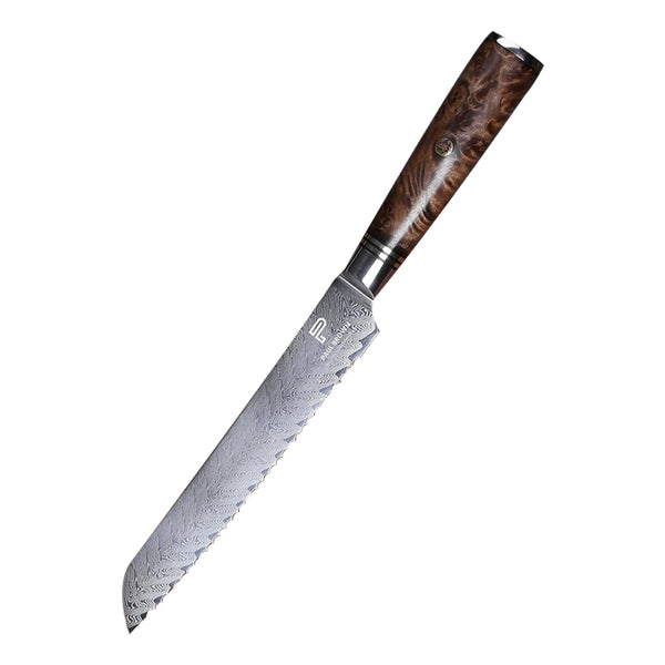 8 Inch AUS-10 Damascus Bread Knife