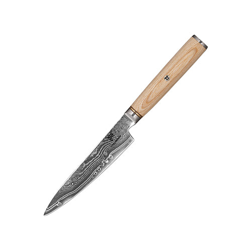 Paul Brown® 5 inch Utility Knife made of S35VN Power steel with 67 Layers Damascus with Premium Wooden Handle