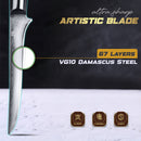 6 inch Ebony Wood Handle Boning Knife 67 Layers VG10 Damascus Steel Chef Kitchen Knife