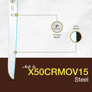 PAUL BROWN Classic 10 Inch X50CrMov15 Bread Knife with Soft Touch White Handle