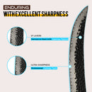 9.5 Inchs Slicer Knife 67 Layers Damascus Steel, VG10 Core with G10 & Spalted Wooden Handle