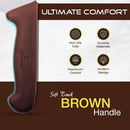 PAUL BROWN Titan 10 Inch X50CrMov15 Chef Knife with Soft Touch Brown Handle