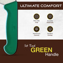 PAUL BROWN Classic 6 Inch X50CrMov15 Chef Knife with Soft Touch Green Handle