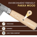 Paul Brown® 4 inch Paring Knife made of S35VN Power steel with 67 Layers Damascus with Premium Wooden Handle