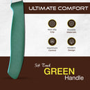 PAUL BROWN Classic 3 Inch X50CrMov15 Paring Knife with Soft Touch Green Handle