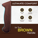 PAUL BROWN Classic 8 Inch X50CrMov15 Chef Knife with Soft Touch Brown Handle