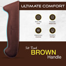 PAUL BROWN Classic 10 Inch X50CrMov15 Chef Knife with Soft Touch Brown Handle