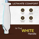 PAUL BROWN Classic 12 Inch German Steel Honing Rod (Sharpening Steel) with Soft Touch White Handle