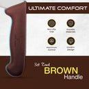 PAUL BROWN Classic 12 Inch X50CrMov15 Chef Knife with Soft Touch Brown Handle