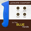 PAUL BROWN Titan 10 Inch X50CrMov15 Chef Knife with Soft Touch Blue Handle