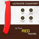 PAUL BROWN Classic 3 Inch X50CrMov15 Paring Knife with Soft Touch Red Handle