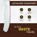 PAUL BROWN Classic 3 Inch X50CrMov15 Paring Knife with Soft Touch White Handle