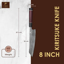 PAUL BROWN® Chef Knife Premium Japanese high carbon Steel with Wooden Handle with Ultra Sharp corrosion-resistant Edge