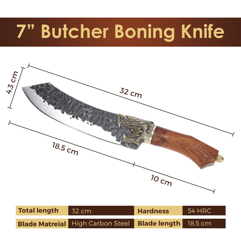 Boning slicing Chef's knife Total length 12.5 Inch Luxury Series Made of 7Cr13MOV steel Ergonomic sourwood Handle