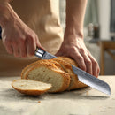 8 Inch Kitchen Knife Ebony Wood Handle 67 Layers VG10 Damascus Steel Bread Knife