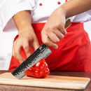 7.5 Inchs Nakiri Knife 67 Layers Damascus Steel, VG10 Core with G10 & Spalted Wooden Handle