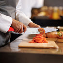 PAUL BROWN Titan 10 Inch X50CrMov15 Chef Knife with Soft Touch Red Handle