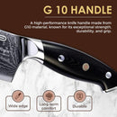 PAUL BROWN Chef Knife length 8 Inch Chef's Choice Made of 67 Layers Damascus Steel with VG10 Core Ergonomic G10 Handle