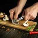 PAUL BROWN Paring Knife Premium Hammered Japanese high carbon Steel with Wooden Handle with Ultra Sharp corrosion-resistant Edge (Premium, 3.5")