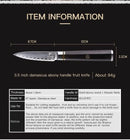 PAUL BROWN Paring Knife Premium Hammered Japanese high carbon Steel with Wooden Handle with Ultra Sharp corrosion-resistant Edge (Knight, 3.5")