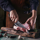 PAUL BROWN Chef Knife length 8 Inch Chef's Choice Made of 67 Layers Damascus Steel with VG10 Core Ergonomic G10 Handle