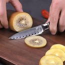 PAUL BROWN Paring Knife Premium Hammered Japanese high carbon Steel with Wooden Handle with Ultra Sharp corrosion-resistant Edge (Knight, 3.5")