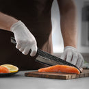 8 Inches Chef Knife 37 Layer Diamond Damascus Steel, with G10 & Copper Mesh Resin Handle