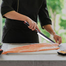 PAUL BROWN® Chef Knife Premium Hammered Japanese high carbon Steel with Wooden Handle with Ultra Sharp corrosion-resistant Edge (Traditional Sushi, 10.5")