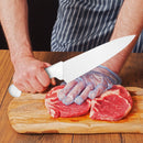 PAUL BROWN Classic 8 Inch X50CrMov15 Chef Knife with Soft Touch White Handle