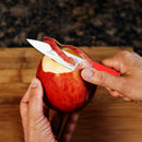 PAUL BROWN Classic 3 Inch X50CrMov15 Paring Knife with Soft Touch Red Handle