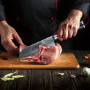 7 Inch Chef Knife Ebony Wood Handle 67 Layers VG10 Damascus Steel Kitchen Santoku Knife