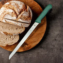 PAUL BROWN Classic 12 Inch X50CrMov15 Bread Knife with Soft Touch Green Handle