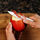 PAUL BROWN Classic 3 Inch X50CrMov15 Paring Knife with Soft Touch White Handle