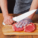 PAUL BROWN Classic 10 Inch X50CrMov15 Chef Knife with Soft Touch White Handle