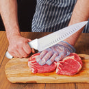 PAUL BROWN Titan 10 Inch X50CrMov15 Chef Knife with Soft Touch White Handle