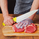 PAUL BROWN Titan 10 Inch X50CrMov15 Chef Knife with Soft Touch Yellow Handle