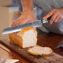 8 Inch Kitchen Knife Ebony Wood Handle 67 Layers VG10 Damascus Steel Bread Knife