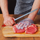 PAUL BROWN Classic 12 Inch German Steel Honing Rod (Sharpening Steel) with Soft Touch Red Handle