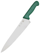 PAUL BROWN Classic 12 Inch X50CrMov15 Chef Knife with Soft Touch Green Handle