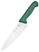 PAUL BROWN Classic 8 Inch X50CrMov15 Chef Knife with Soft Touch Green Handle