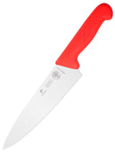 PAUL BROWN Classic 8 Inch X50CrMov15 Chef Knife with Soft Touch Red Handle