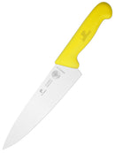 PAUL BROWN Classic 8 Inch X50CrMov15 Chef Knife with Soft Touch Yellow Handle